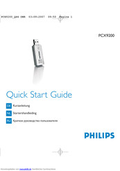 Philips PCX9200 Kurzanleitung