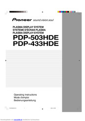 Pioneer PDP-433HDE Bedienungsanleitung