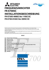 Mitsubishi Electric FR-E700SC Installationshandbuch