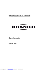 Oranier GAB7554 Bedienungsanleitung