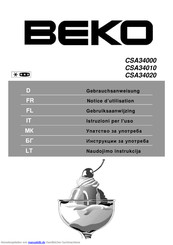 BEKO CSA34020 Gebrauchsanweisung