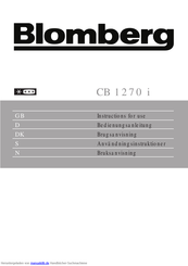 Blomberg CB 1270 i Bedienungsanleitung