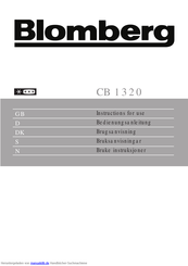 Blomberg cb 1320 Bedienungsanleitung