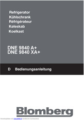 Blomberg DNE 9840 XA+ Bedienungsanleitung