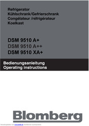 Blomberg DSM 9510 XA+ Bedienungsanleitung