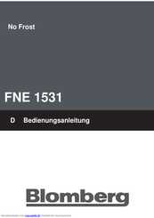 Blomberg FNE 1531 Bedienungsanleitung
