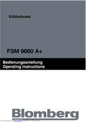 Blomberg FSM 9660 A+ Bedienungsanleitung
