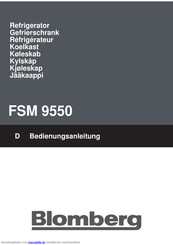 Blomberg FSM 9550 Bedienungsanleitung