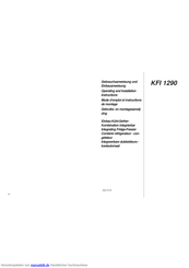 Blomberg KFI 1290 Gebrauchsanweisung Und Einbauanweisung