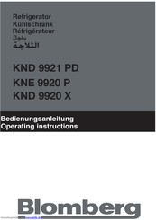 Blomberg KND 9921 PD Bedienungsanleitung