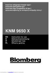 Blomberg KNM 9650 X Gebrauchsanweisung