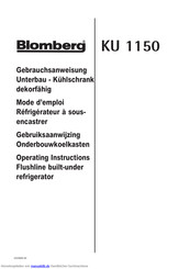 Blomberg KU 1150 Gebrauchsanweisung