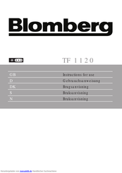 Blomberg TF 1120 Gebrauchsanweisung
