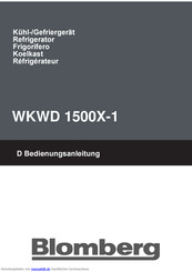 Blomberg WKWD 1500X-1 Bedienungsanleitung