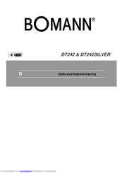 Bomann DT242SILVER Gebrauchsanweisung