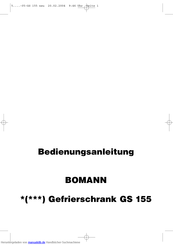 Bomann GS 155 Bedienungsanleitung