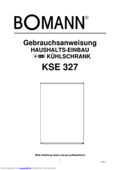 Bomann KSE 327 Gebrauchsanweisung