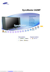 Samsung SyncMaster 242MP Bedienungsanleitung