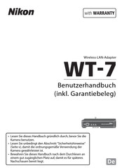 Nikon WT-7 Benutzerhandbuch