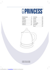 Princess 233021 Kettle Bedienungsanleitung