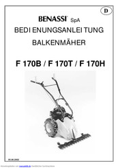 Benassi F 170B Bedienungsanleitung