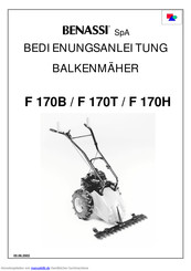 Benassi F 170T Bedienungsanleitung