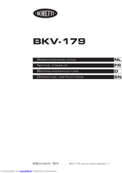 Boretti BKV-179 Bedienungsanleitung