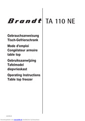 Brandt TA 110 NE Gebrauchsanweisung