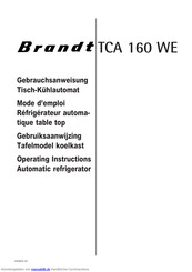 Brandt TCA 160 WE Gebrauchsanweisung