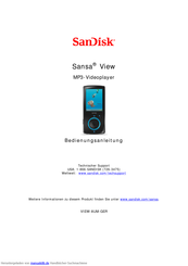 SanDisk SanDisk Sansa View Bedienungsanleitung