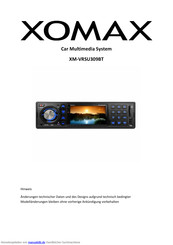 Xomax XM-VRSU309BT Bedienungsanleitung