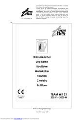 Team wk 21 Gebrauchsanleitung