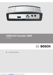 Bosch VJD-3000 Installationshandbuch