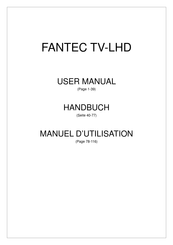 Fantech FANTEC TV-LHD Handbuch