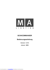 MA lighting Scancommander Bedienungsanleitung
