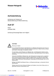 Webasto Audi Q7 Anleitung