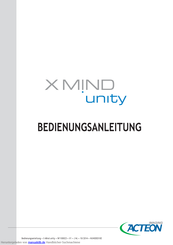 ACTEON GERMANY X-MIND unity Bedienungsanleitung
