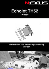 Nexus Echolot TH52 Installations- Und Bedienungsanleitung