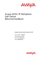 Avaya 2050 IP Softphone Benutzerhandbuch