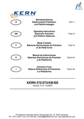 KERN 573 Betriebsanleitung