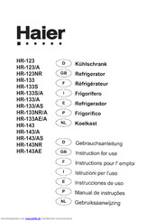 Haier HR-123 Gebrauchsanleitung