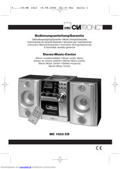 Clatronic mc 1023 cd Bedienungsanleitung
