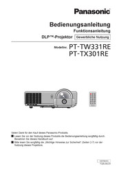 Panasonic PT-TX301RE Bedienungsanleitung