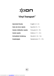 Ion Vinyl Transport Schnellstartanleitung