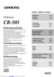 Onkyo CR-505 Bedienungsanleitung