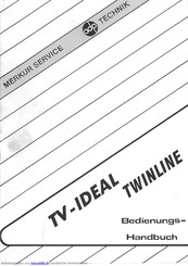 adp TV Ideal Twinline Bedienungsanleitung