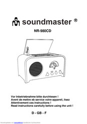 Soundmaster NR-980CD Kurzanleitung