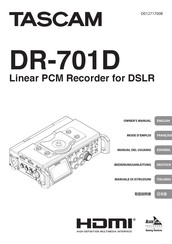 Tascam DR-701D Bedienungsanleitung
