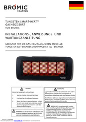 Bromic Heating BRENNER UND TUNGSTEN 500 Anleitung