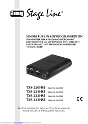 Stage Line TXS-222HSE Bedienungsanleitung